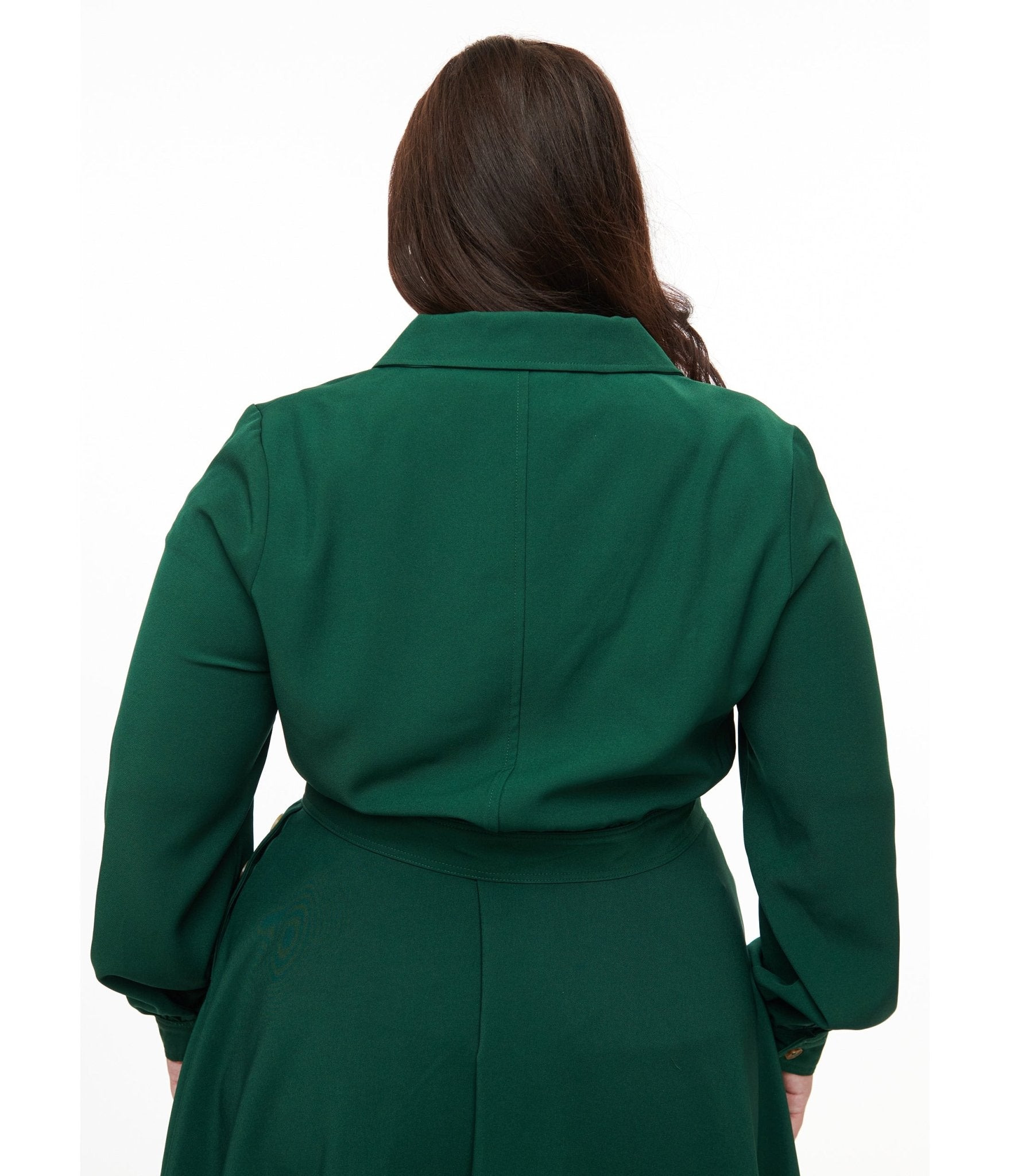 Hell Bunny Plus Size 1970s Forest Green Ravenswood Jacket