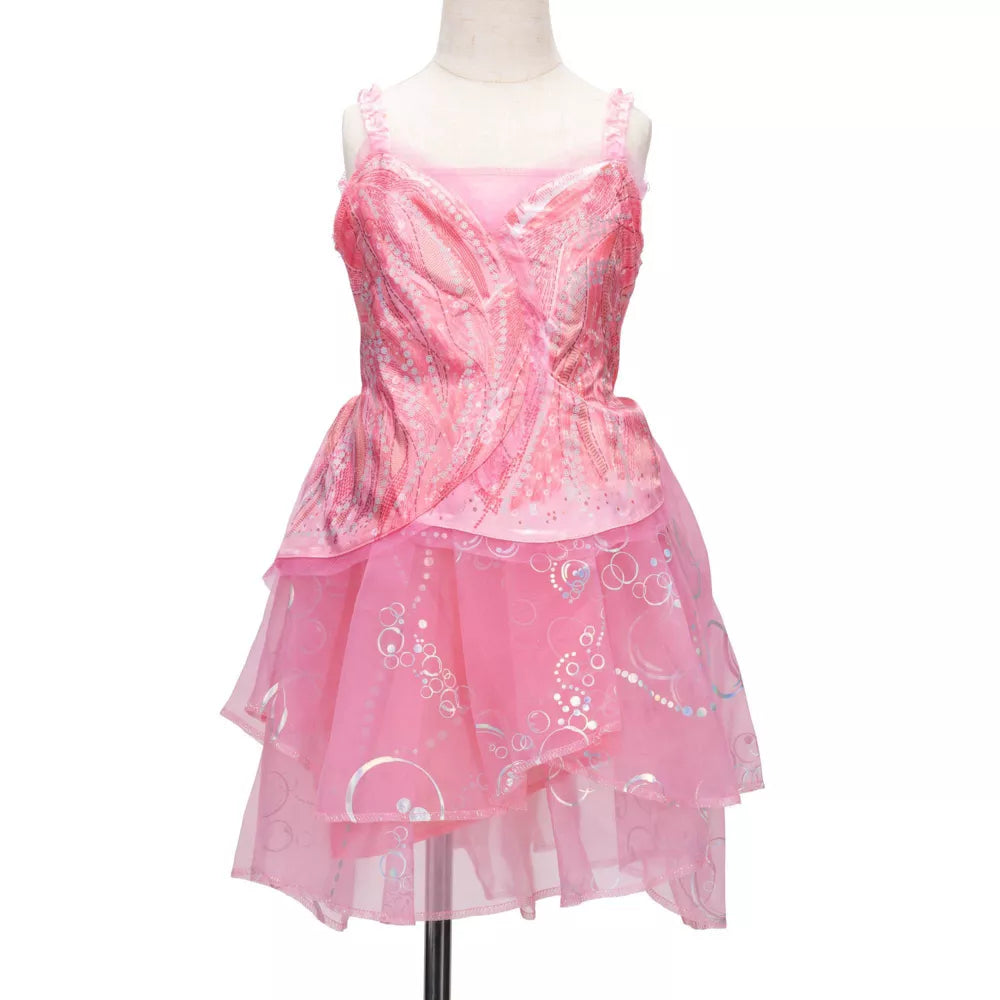 Wicked Girl's Deluxe Glinda Pink Bubble Dress Up, 4-6Y