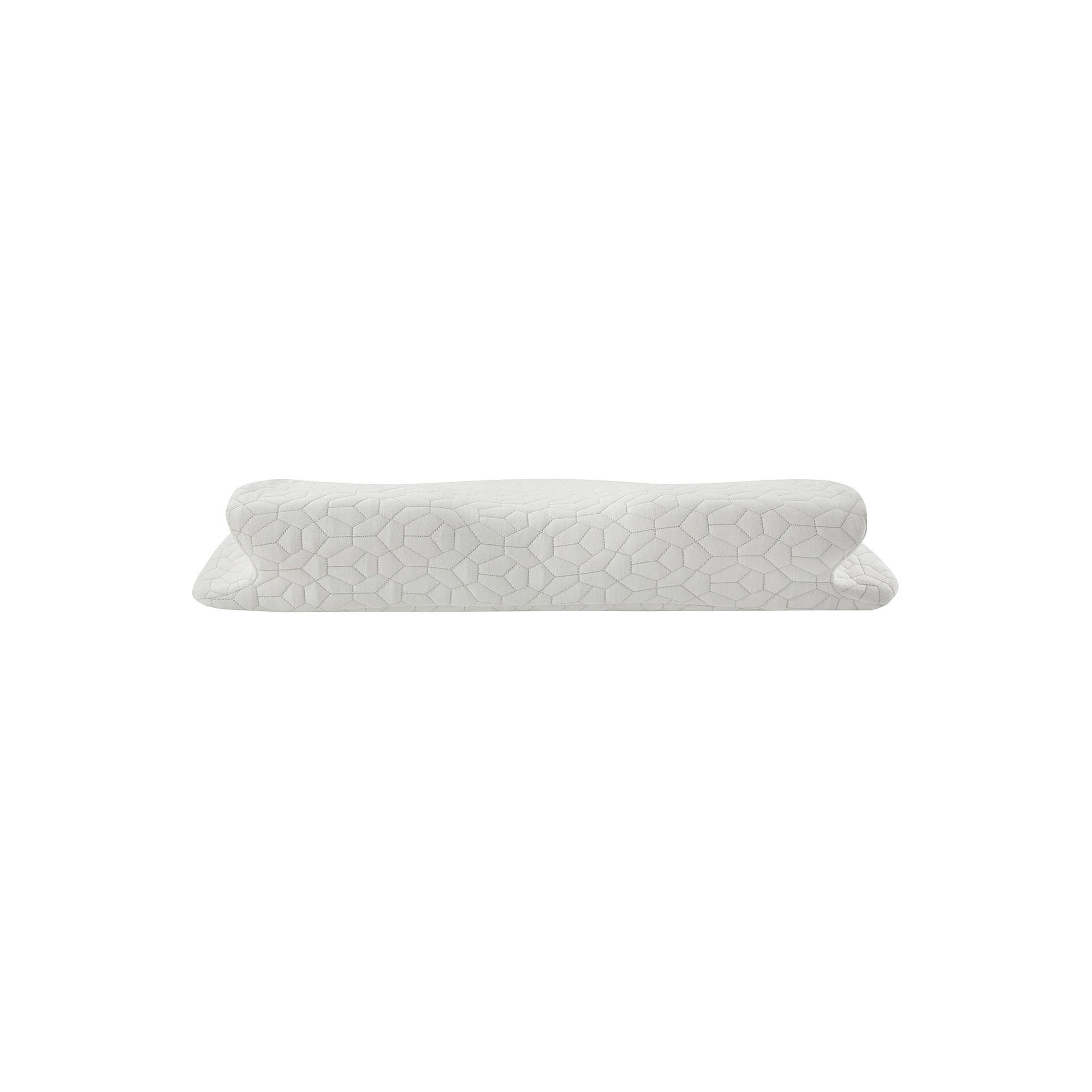 Sleep Philosophy Angel Winged Contour Foam Pillow With Removable Rayon From Bamboo/Poly Cover - White