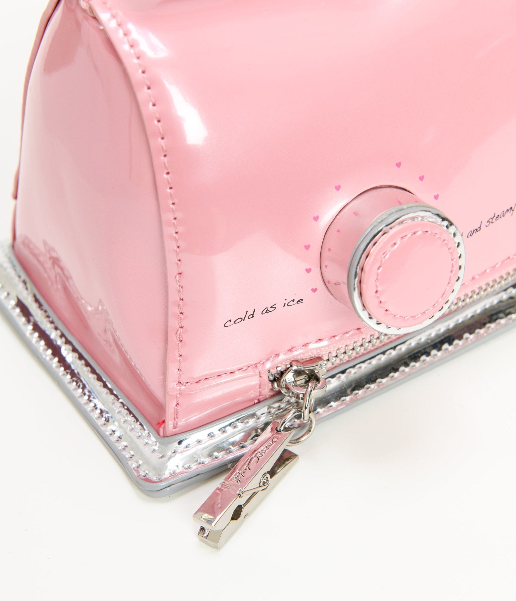 Betsey Johnson Pink Iron Crossbody Bag