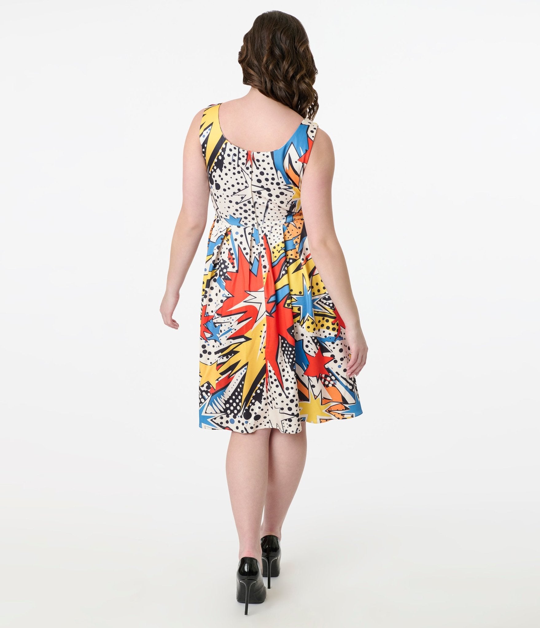 Dolly & Dotty 1950s Pop Art Explosion Amanda Swing Dress