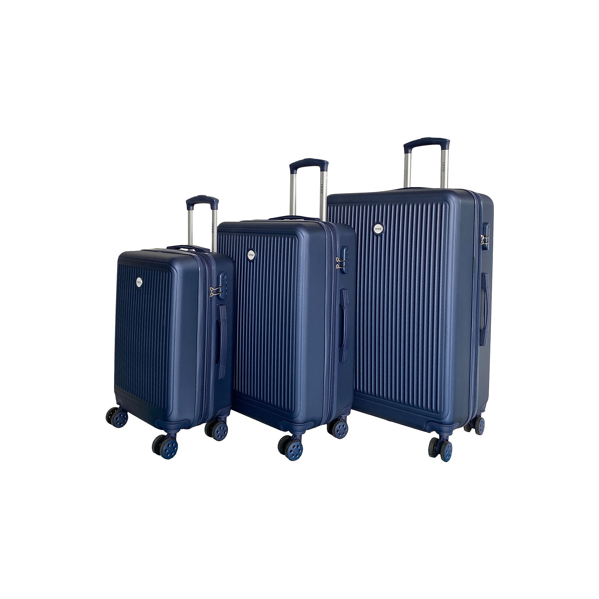 Izod Clara 3-Pc. Hardside Expandable Luggage Set - NAVY ONE SIZE