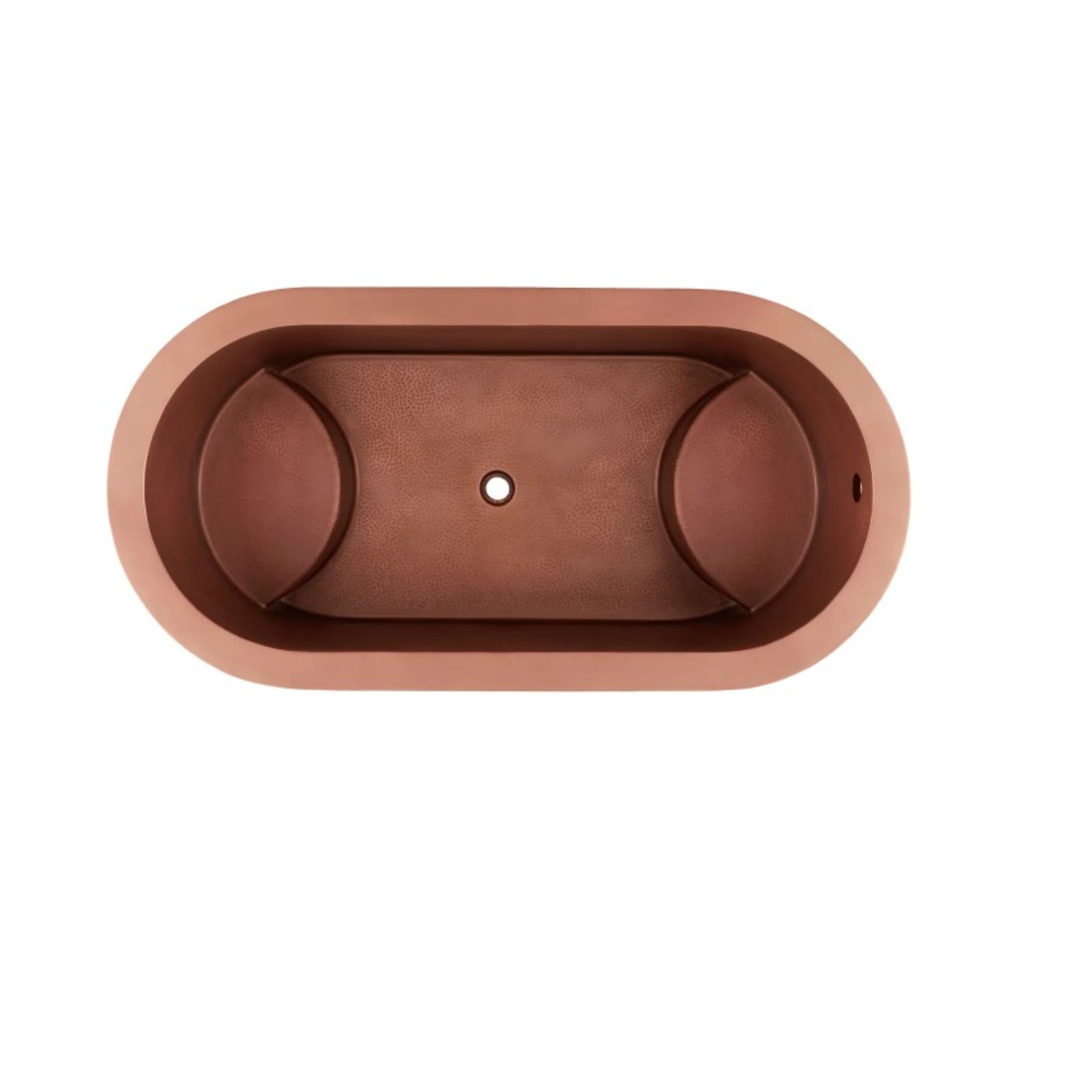 Signature Hardware 484137 Raksha 60 Double-Wall Copper Soaking Tub - Less Drain