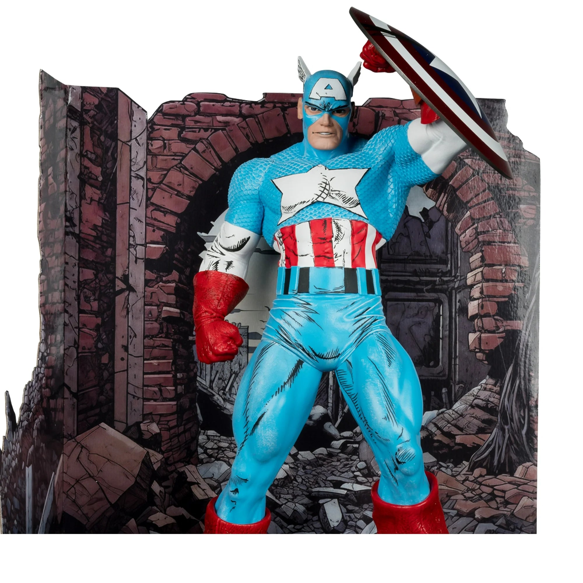 Marvel 14772 Collection 1:6th Scale - 12in - Captain America McFarlane Action Figure Toy