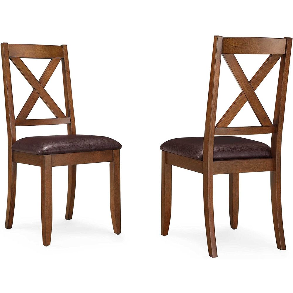 Better Homes & Gardens BH44-084-399-01 Maddox Crossing Dining Chair, Set of 2, Brown