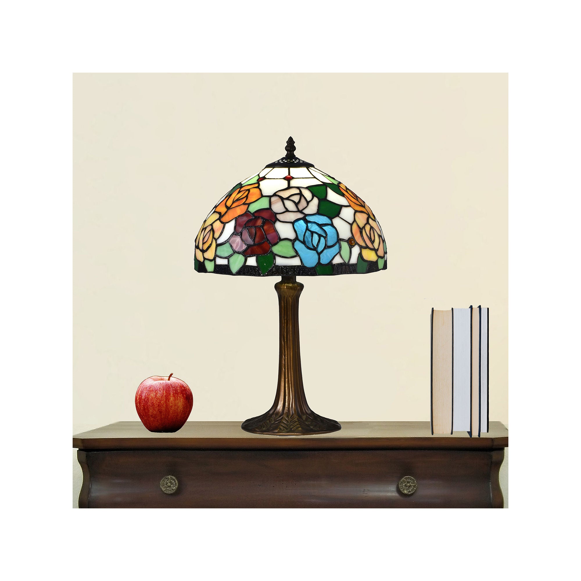 Dale Tiffany 19.5 Manor Tiffany Table Lamp - WHITE ONE SIZE