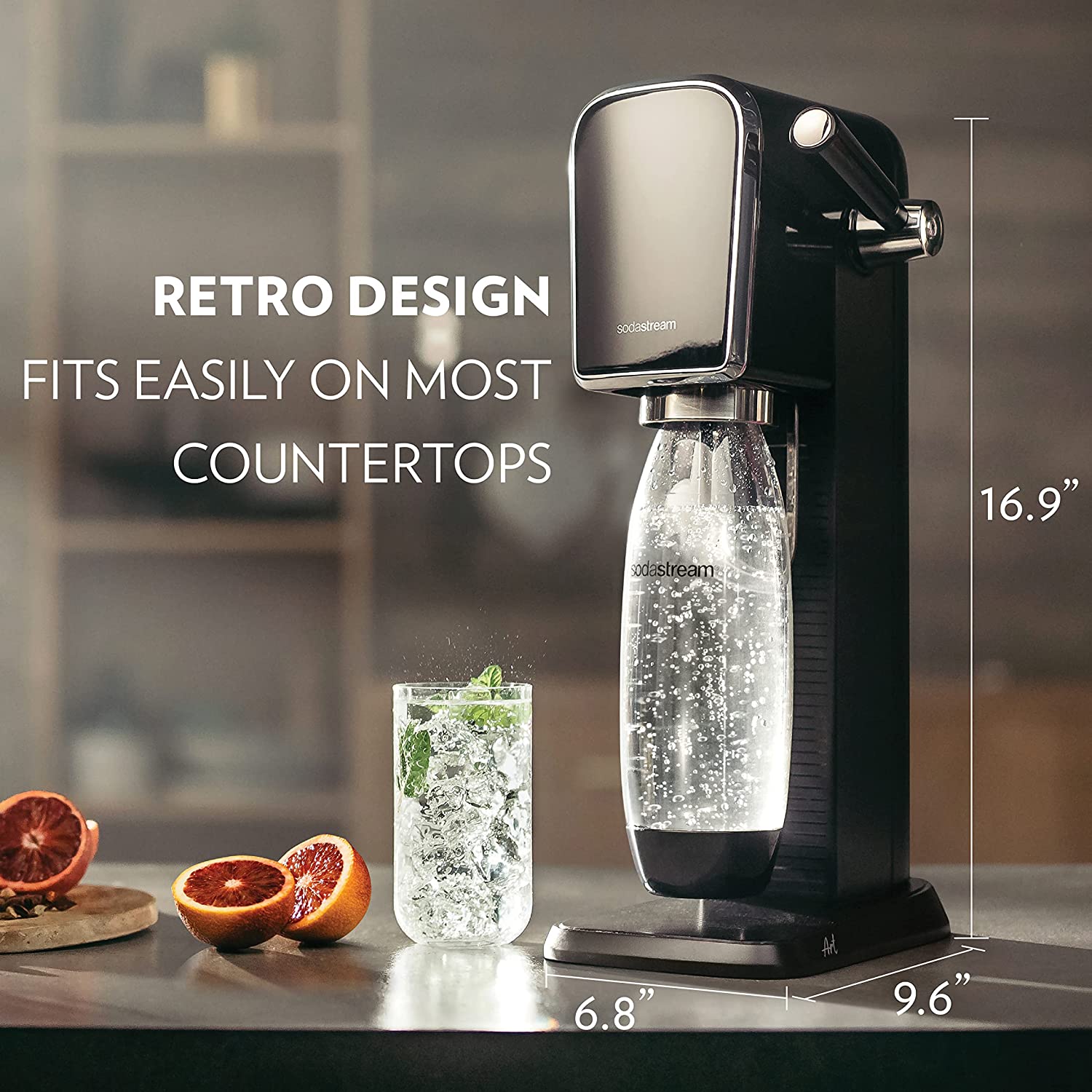 SodaStream Art Sparkling Water Maker, Manual Carbonation