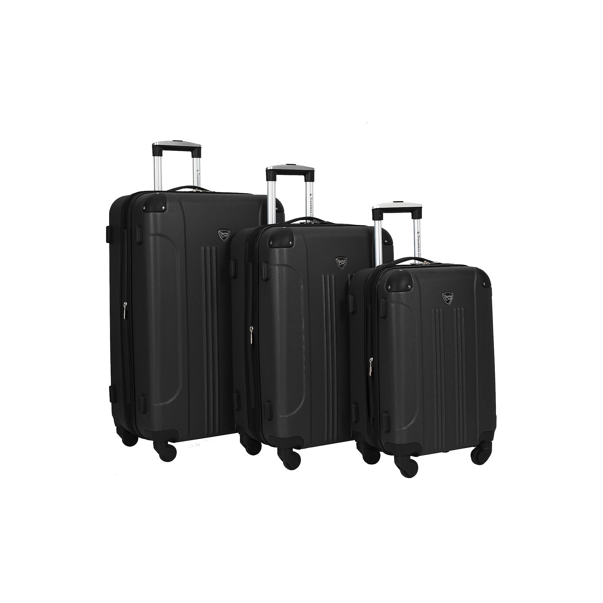 Travelers Club Chicago 28 Hardside Expandable Lightweight Luggage - BLACK ONE SIZE