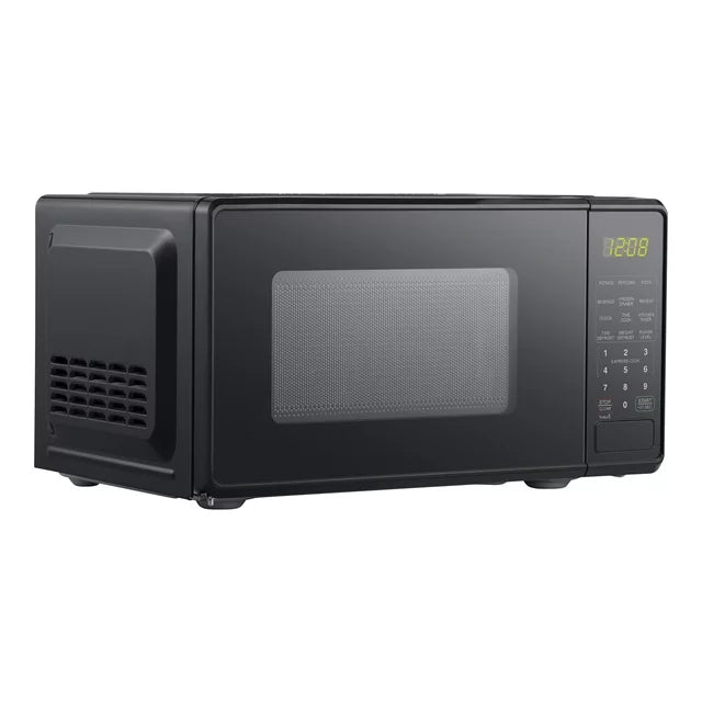 Mainstays MSF0B100072352 .7 Cu ft Countertop Microwave Oven, 700 Watts Black