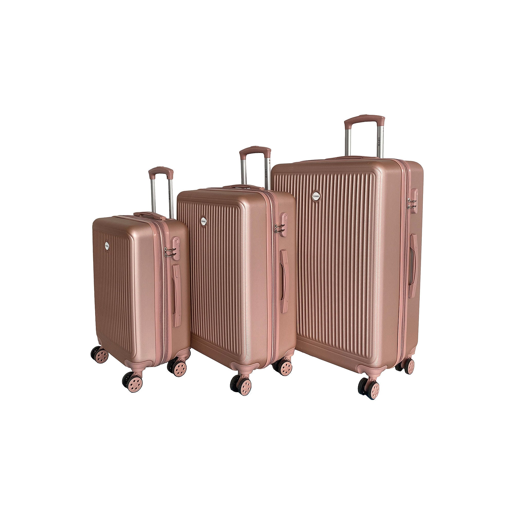 Izod Clara 3-Pc. Hardside Expandable Luggage Set - ROSE GOLD ONE SIZE