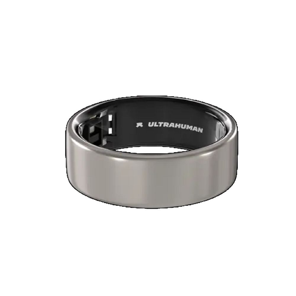 Ultrahuman UHRA-RT-11 Ring AIR Smart Ring, Raw Titanium, Size 11