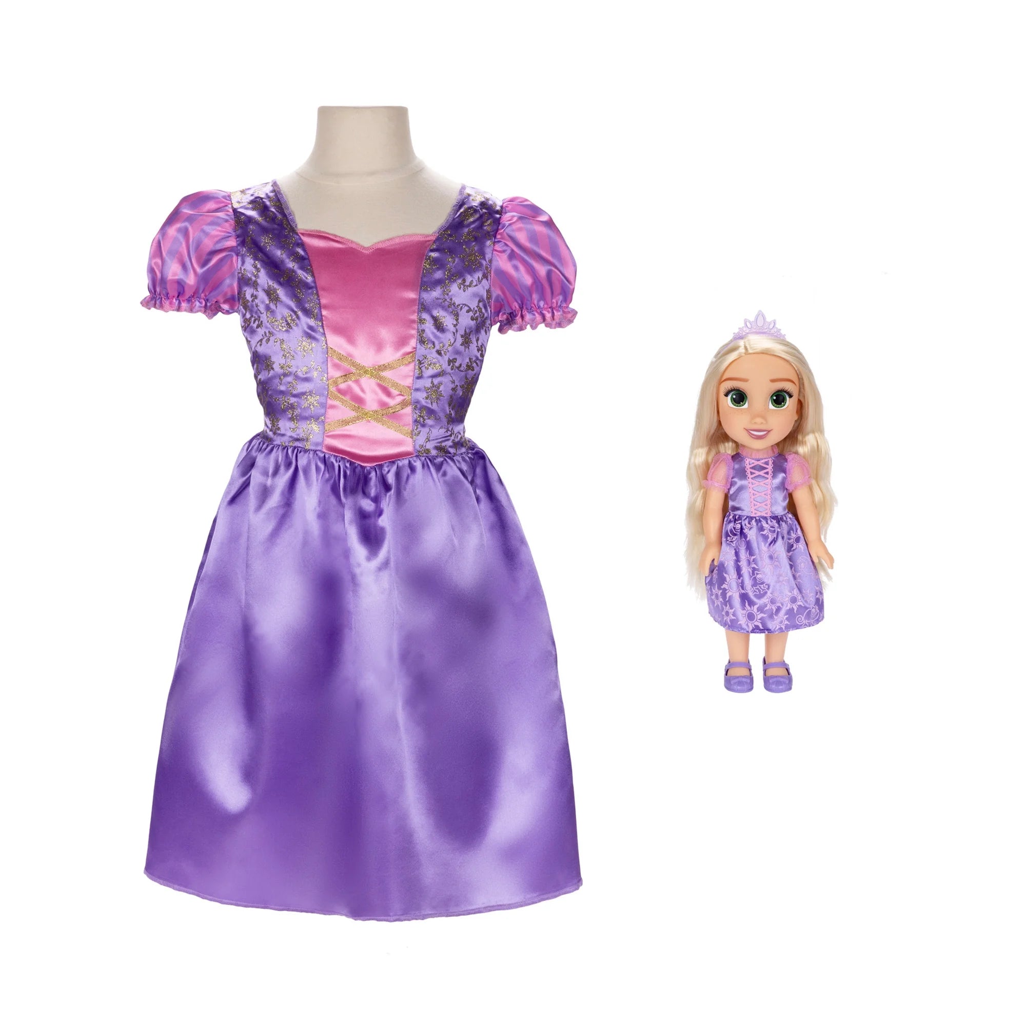 Disney Princess Rapunzel 14 inch Toddler Doll with Dress up Outfit