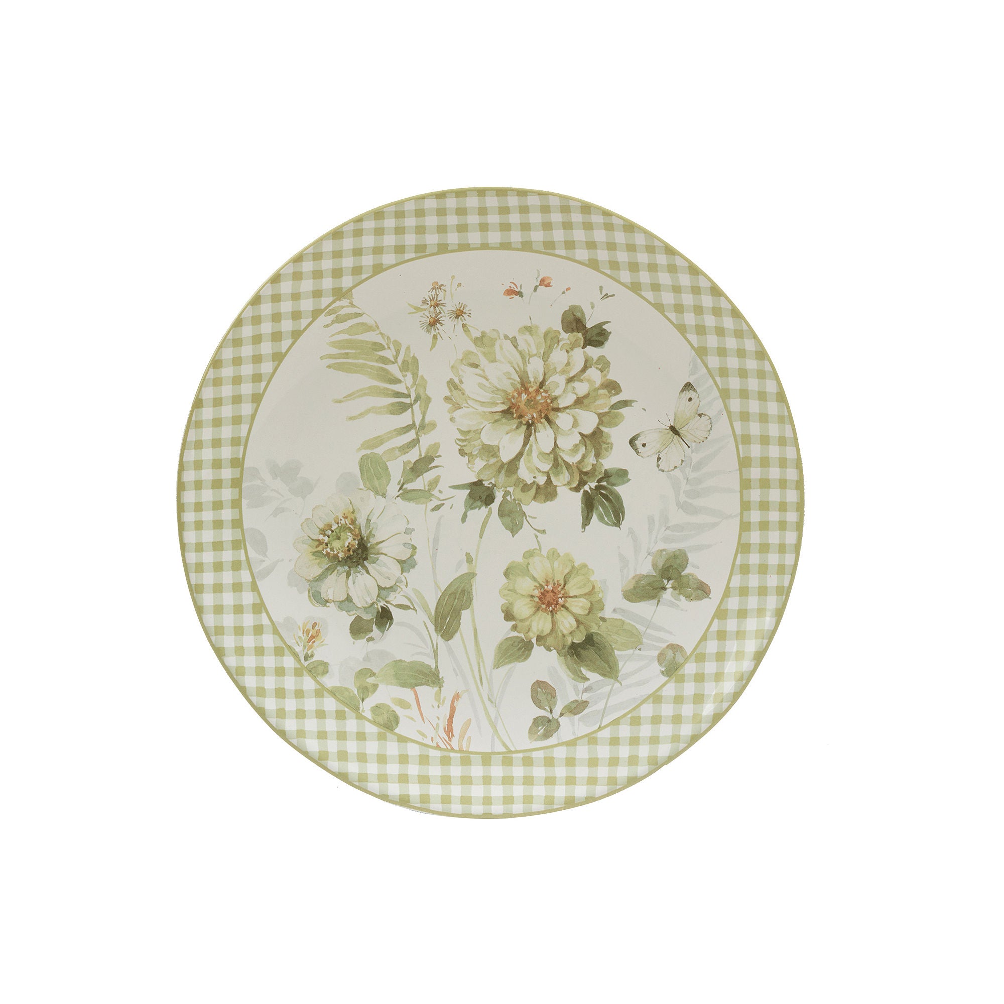 Certified International Green Fields 4-Pc. Earthenware Dinner Plate 29110SET4 - GREEN ONE SIZE