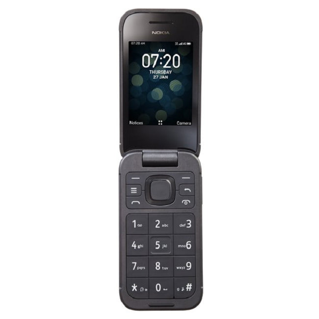 Nokia STNKN139DCP Straight Talk 2760 Flip 2.83'' 4G 4GB 1.3GHz Quad-Core Processor Prepaid Phone, Black