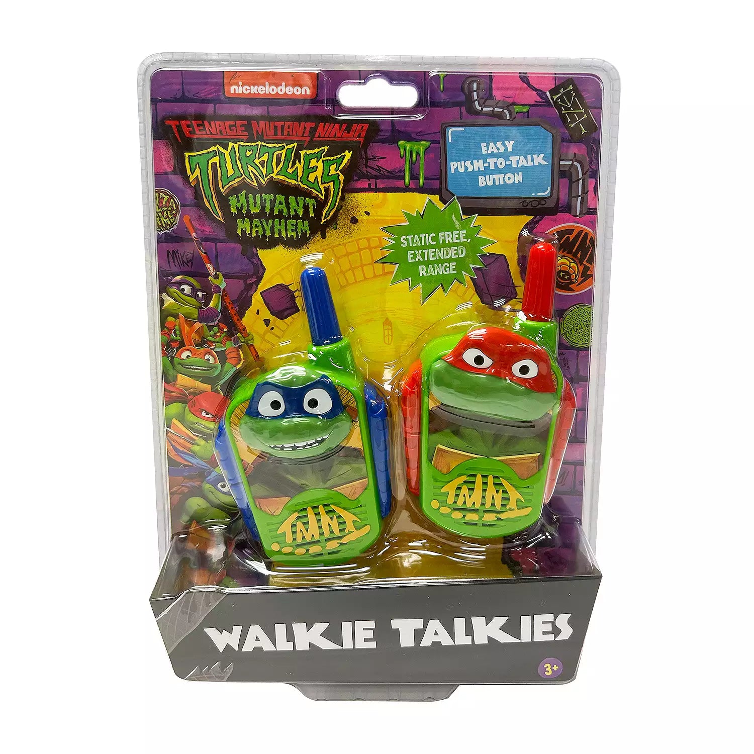 KIDdesigns TM-207 Teenage Mutant Ninja Turtles Leonardo & Raphael Walkie Talkies