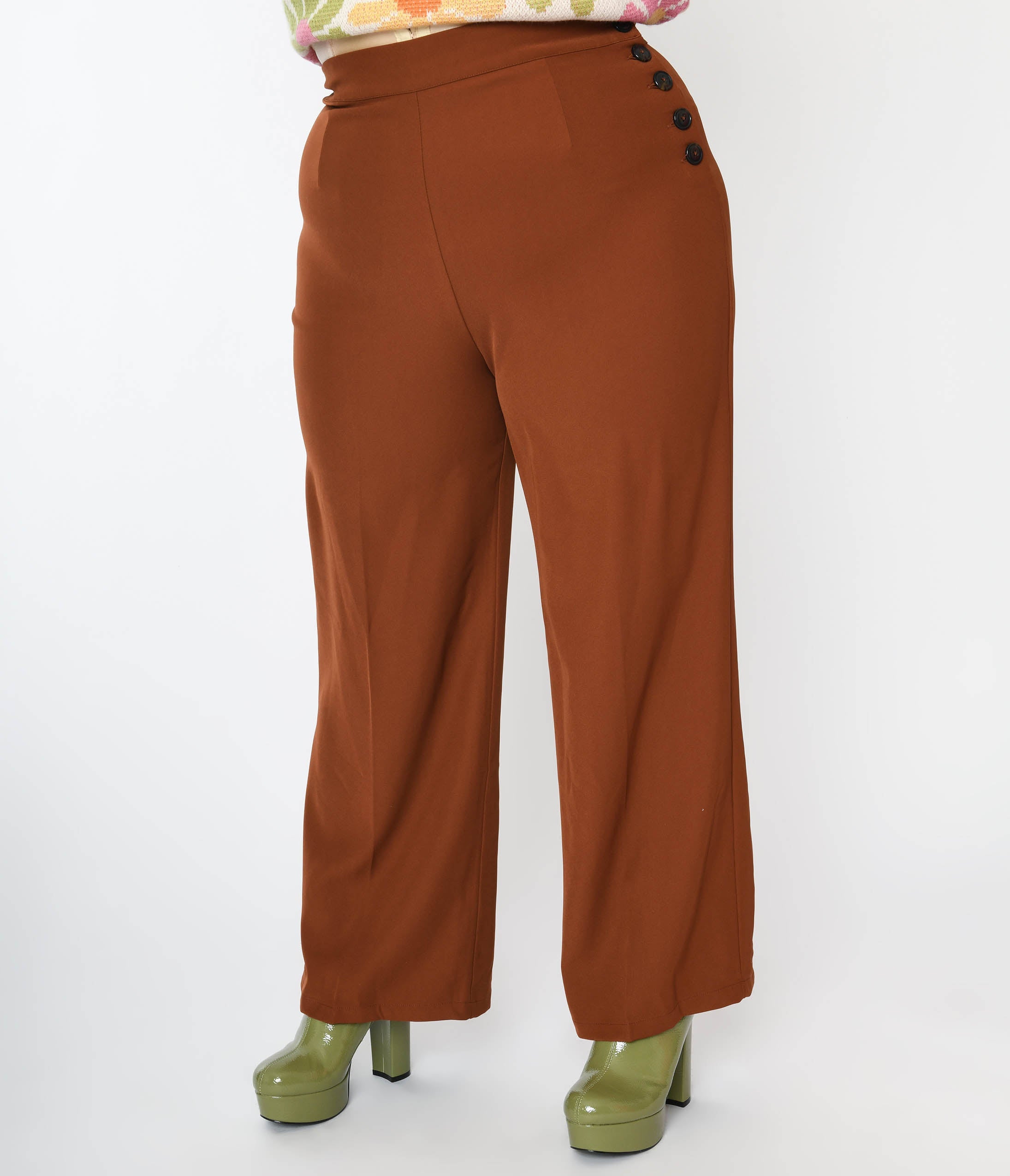 Hell Bunny Ginger Swing Pants