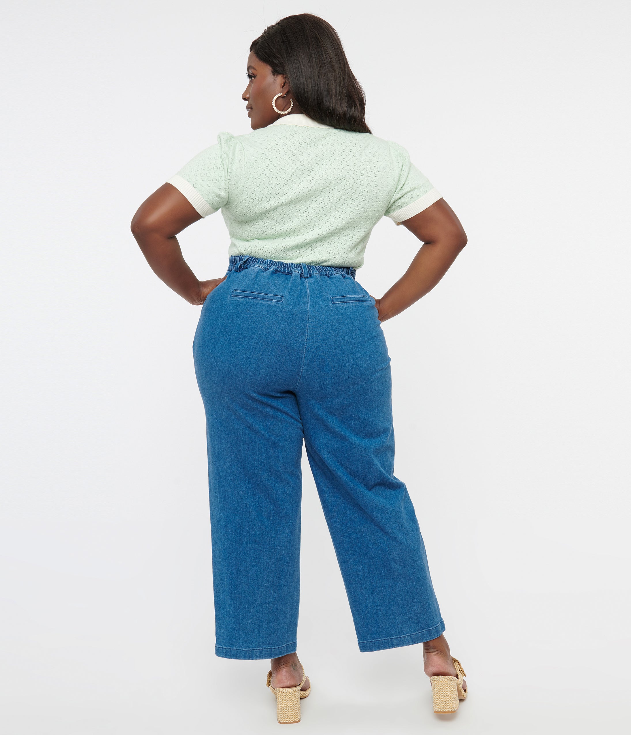 Plus Size Light Wash Denim Jeans